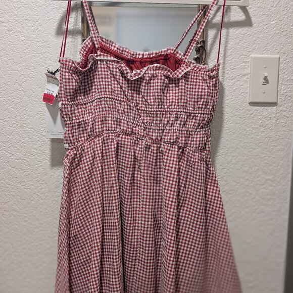 TJ Maxx Better Together Red/White Checkered Mini Dress - Picture 5 of 9